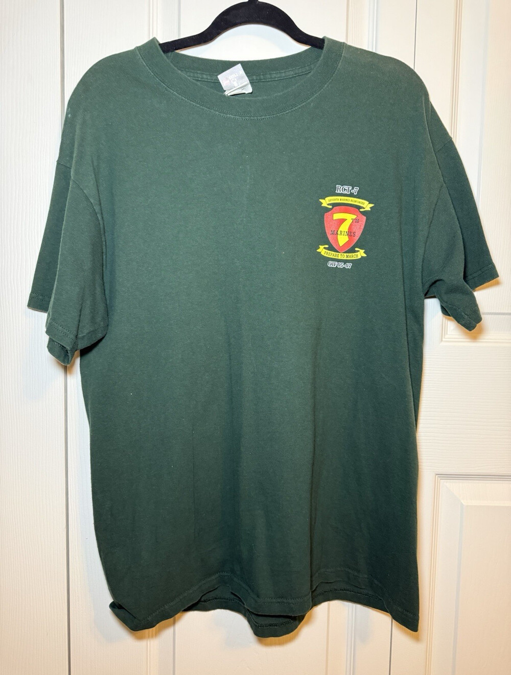 USMC 7th Marines Task Force Ripper Operation Iraqi Freedom 05-07 T Shirt Large